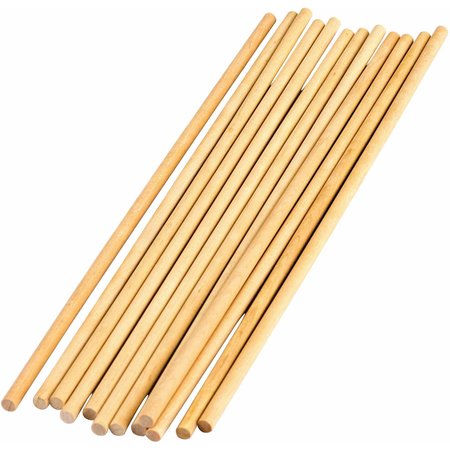 Teacher Created Resources STEM Basics Wood Dowels, 1/4in x 12in, 144PK 20927